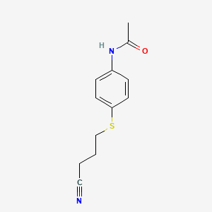 n-(4-((3-Cyanopropyl)thio)phenyl)acetamide