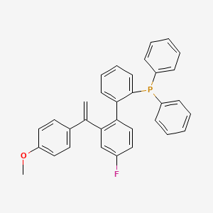 molecular formula C33H26FOP B14902968 (4'-Fluoro-2'-(1-(4-methoxyphenyl)vinyl)-[1,1'-biphenyl]-2-yl)diphenylphosphane 