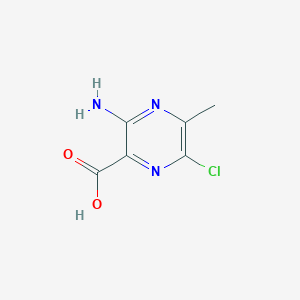 molecular formula C6H6ClN3O2 B14902979 3-Amino-6-chloro-5-methylpyrazine-2-carboxylic acid 