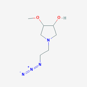 1-(2-Azidoethyl)-4-methoxypyrrolidin-3-ol