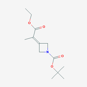 tert-Butyl 3-(1-ethoxy-1-oxopropan-2-ylidene)azetidine-1-carboxylate