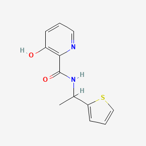 3-Hydroxy-N-(1-(thiophen-2-yl)ethyl)picolinamide