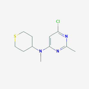 6-chloro-N,2-dimethyl-N-(tetrahydro-2H-thiopyran-4-yl)pyrimidin-4-amine