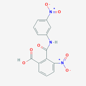 molecular formula C14H9N3O7 B14903052 3-Nitro-2-[(3-nitrophenyl)carbamoyl]benzoic acid 