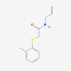 molecular formula C12H15NOS B14903056 n-Allyl-2-(o-tolylthio)acetamide 