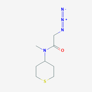 2-azido-N-methyl-N-(tetrahydro-2H-thiopyran-4-yl)acetamide