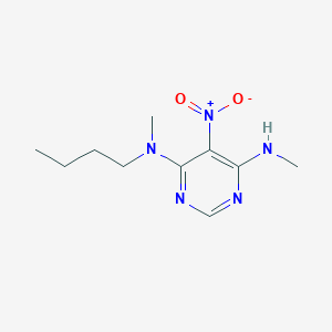 molecular formula C10H17N5O2 B14903065 N4-butyl-N4,N6-dimethyl-5-nitropyrimidine-4,6-diamine 