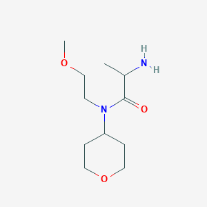 molecular formula C11H22N2O3 B1490307 2-amino-N-(2-methoxyethyl)-N-(tetrahydro-2H-pyran-4-yl)propanamide CAS No. 2097947-23-2