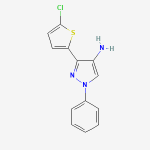 3-(5-chlorothiophen-2-yl)-1-phenyl-1H-pyrazol-4-amine