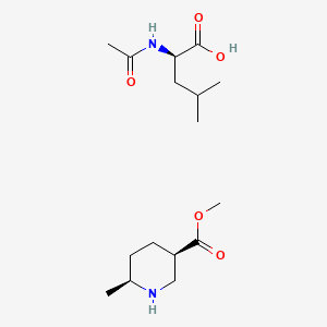 molecular formula C16H30N2O5 B14903086 Methyl (3R,6S)-6-methylpiperidine-3-carboxylate acetyl-D-leucinate 