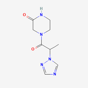 4-(2-(1h-1,2,4-Triazol-1-yl)propanoyl)piperazin-2-one