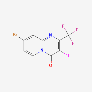 8-Bromo-3-iodo-2-(trifluoromethyl)-4H-pyrido[1,2-a]pyrimidin-4-one