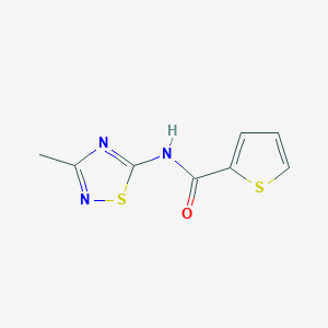 molecular formula C8H7N3OS2 B14903153 N-(3-methyl-1,2,4-thiadiazol-5-yl)thiophene-2-carboxamide 