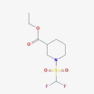 Ethyl 1-((difluoromethyl)sulfonyl)piperidine-3-carboxylate