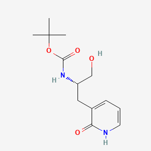 molecular formula C13H20N2O4 B14903206 (S)-tert-Butyl (1-hydroxy-3-(2-oxo-1,2-dihydropyridin-3-yl)propan-2-yl)carbamate 