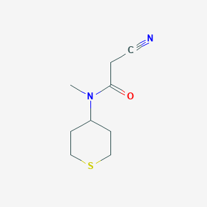 molecular formula C9H14N2OS B1490321 2-氰基-N-甲基-N-(四氢-2H-噻吩-4-基)乙酰胺 CAS No. 2019766-31-3