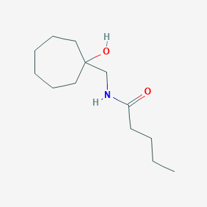 molecular formula C13H25NO2 B14903229 n-((1-Hydroxycycloheptyl)methyl)pentanamide 