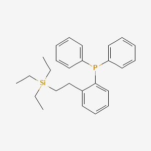 molecular formula C26H33PSi B14903245 Diphenyl(2-(2-(triethylsilyl)ethyl)phenyl)phosphane 