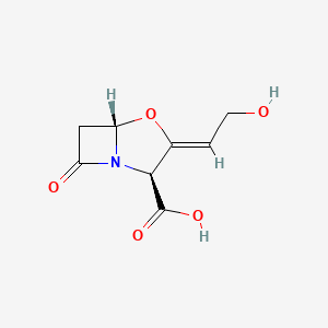 molecular formula C8H9NO5 B14903259 (2S,3Z,5S)-3-(2-Hydroxyethylidene)-7-oxo-4-oxa-1-azabicyclo[3.2.0]heptane-2-carboxylic acid 