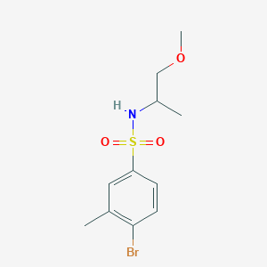 molecular formula C11H16BrNO3S B14903292 4-bromo-N-(1-methoxypropan-2-yl)-3-methylbenzenesulfonamide 