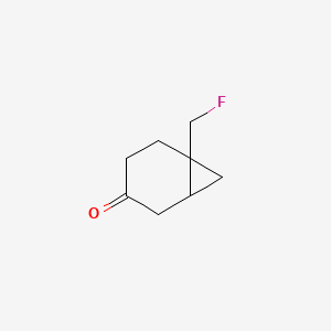 molecular formula C8H11FO B14903312 6-(Fluoromethyl)norcaran-3-one 