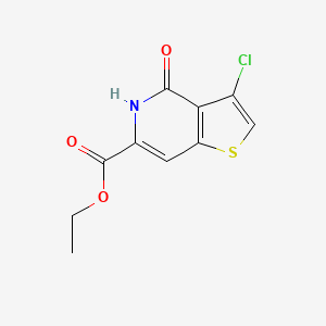 molecular formula C10H8ClNO3S B14903322 Ethyl 3-chloro-4-oxo-4,5-dihydrothieno[3,2-c]pyridine-6-carboxylate 