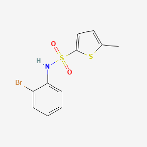 molecular formula C11H10BrNO2S2 B14903339 N-(2-bromophenyl)-5-methylthiophene-2-sulfonamide 