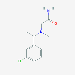 molecular formula C11H15ClN2O B14903364 2-((1-(3-Chlorophenyl)ethyl)(methyl)amino)acetamide 