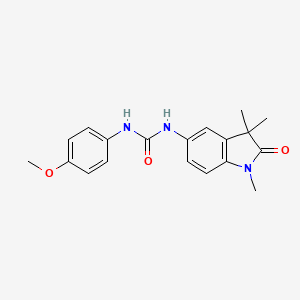 1-(4-methoxyphenyl)-3-(1,3,3-trimethyl-2-oxo-2,3-dihydro-1H-indol-5-yl)urea