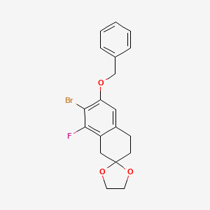 6-(Benzyloxy)-7-bromo-8-fluoro-3,4-dihydro-1H-spiro[naphthalene-2,2'-[1,3]dioxolane]