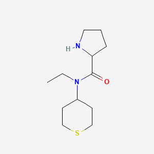 N-ethyl-N-(tetrahydro-2H-thiopyran-4-yl)pyrrolidine-2-carboxamide