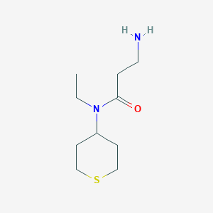 molecular formula C10H20N2OS B1490343 3-amino-N-ethyl-N-(tetrahydro-2H-thiopyran-4-yl)propanamide CAS No. 2097984-36-4