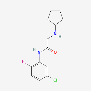 molecular formula C13H16ClFN2O B14903434 N-(5-chloro-2-fluorophenyl)-2-(cyclopentylamino)acetamide 