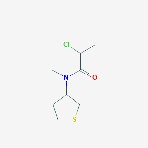 2-chloro-N-methyl-N-(tetrahydrothiophen-3-yl)butanamide