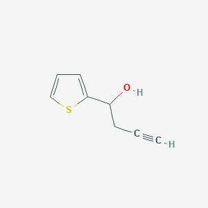 molecular formula C8H8OS B14903474 1-(Thiophen-2-yl)but-3-yn-1-ol 