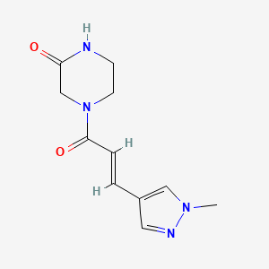 4-(3-(1-Methyl-1h-pyrazol-4-yl)acryloyl)piperazin-2-one