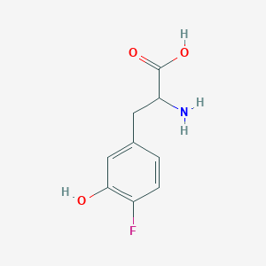 molecular formula C9H10FNO3 B14903480 2-Amino-3-(4-fluoro-3-hydroxyphenyl)propanoic acid 