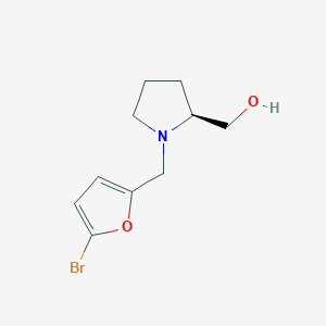 molecular formula C10H14BrNO2 B14903508 (s)-(1-((5-Bromofuran-2-yl)methyl)pyrrolidin-2-yl)methanol 