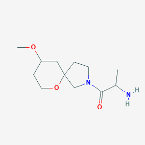 molecular formula C12H22N2O3 B1490352 2-Amino-1-(9-methoxy-6-oxa-2-azaspiro[4.5]decan-2-yl)propan-1-one CAS No. 2097947-75-4