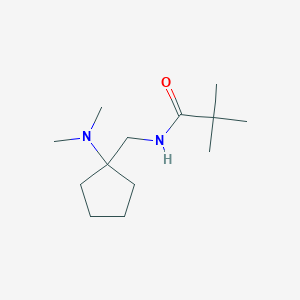 molecular formula C13H26N2O B14903528 n-((1-(Dimethylamino)cyclopentyl)methyl)pivalamide 