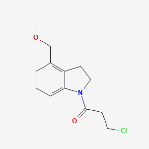 3-Chloro-1-(4-(methoxymethyl)indolin-1-yl)propan-1-one