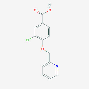 3-Chloro-4-(pyridin-2-ylmethoxy)benzoic acid