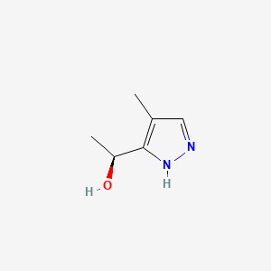 (S)-1-(4-Methyl-1H-pyrazol-3-yl)ethan-1-ol