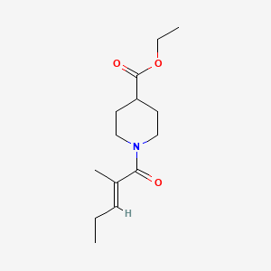 Ethyl 1-(2-methylpent-2-enoyl)piperidine-4-carboxylate