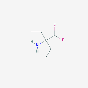 3-(Difluoromethyl)pentan-3-amine