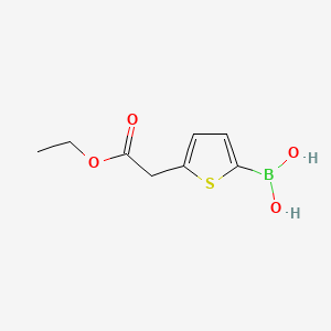 molecular formula C8H11BO4S B14903589 (5-(2-Ethoxy-2-oxoethyl)thiophen-2-yl)boronic acid 