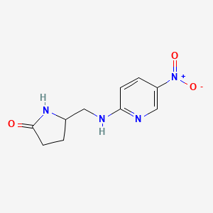 5-(((5-Nitropyridin-2-yl)amino)methyl)pyrrolidin-2-one