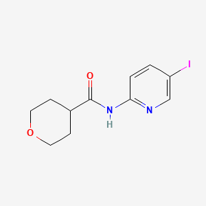 n-(5-Iodopyridin-2-yl)tetrahydro-2h-pyran-4-carboxamide