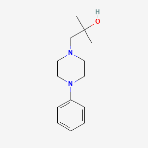 molecular formula C14H22N2O B14903647 2-Methyl-1-(4-phenylpiperazin-1-yl)propan-2-ol 