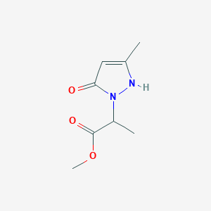 methyl 2-(5-hydroxy-3-methyl-1H-pyrazol-1-yl)propanoate